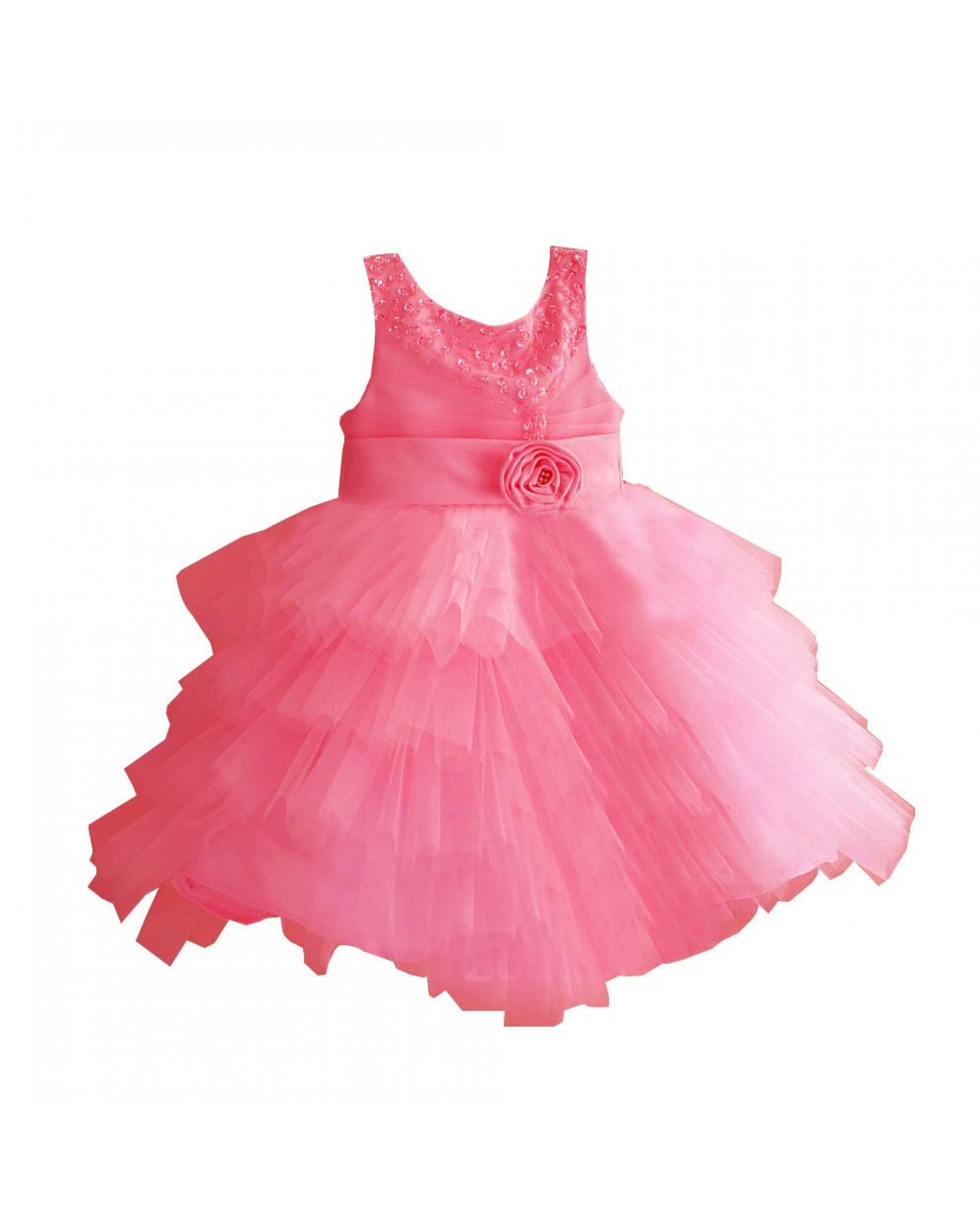 The new princess pearl girls condole belt skirt dress skirt The princess dress of the girls