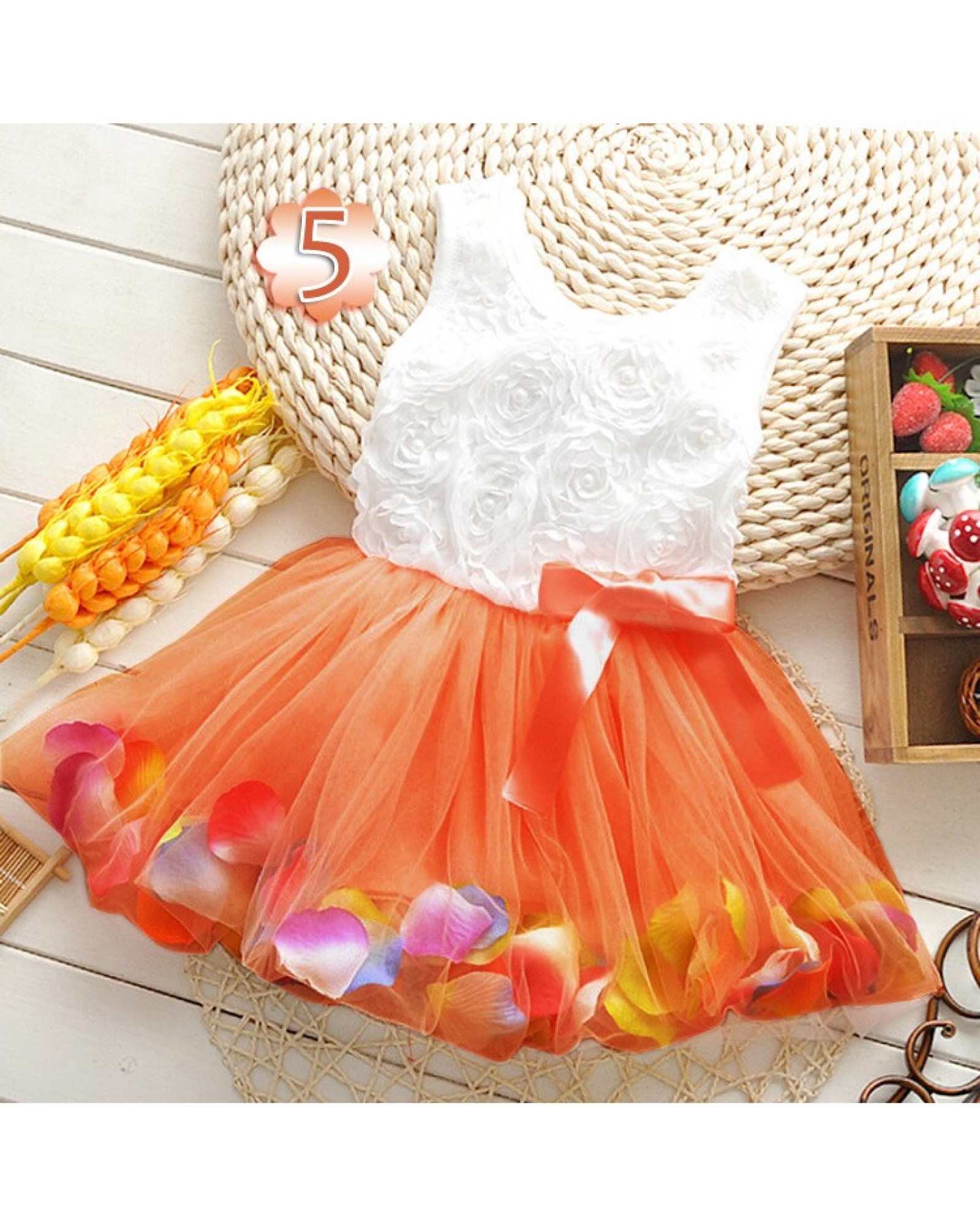 Free Shipping Girl Party Dress Princess Baby Kids Sunshine Dress Girls Party Dress