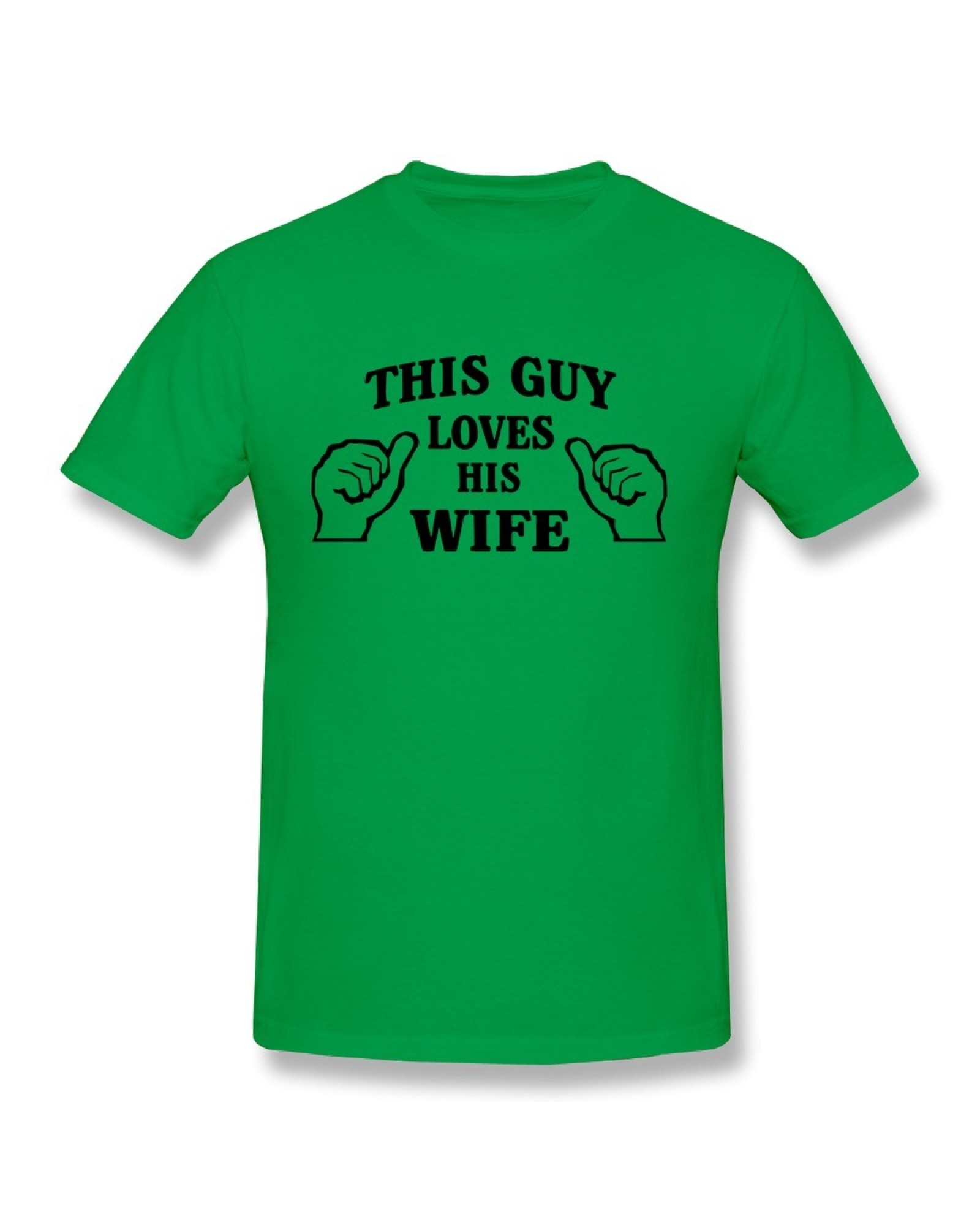 Men's Customize Guy Loves Wife T-shirt