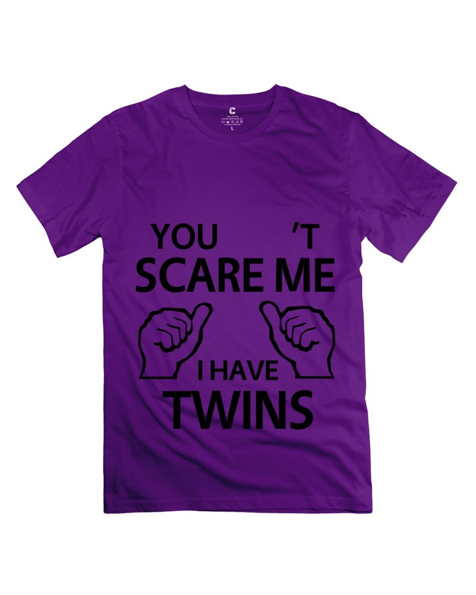 Men's Customize Cant Scare Me I Twins T-shirt